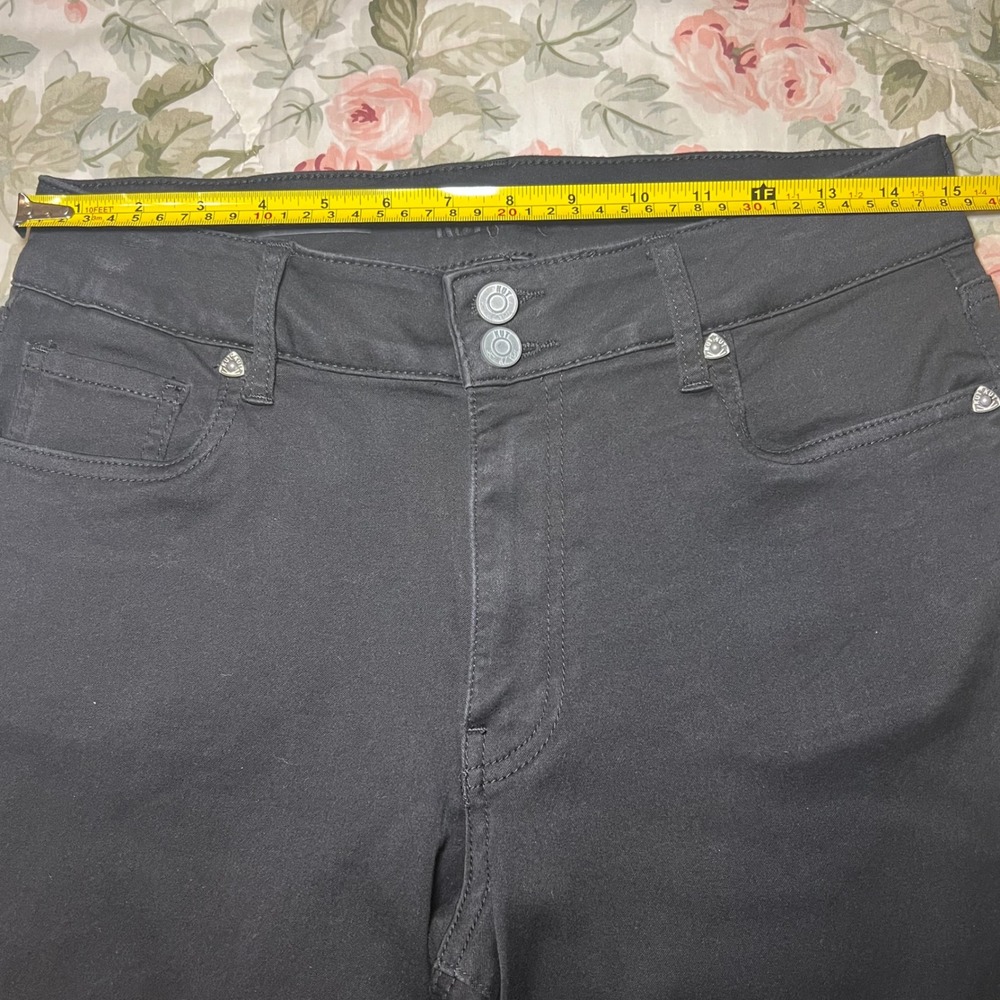 KUT from the Kloth Lucy High Rise Wide Leg Jeans Black Size 10 Stretch Denim - Picture 8 of 11